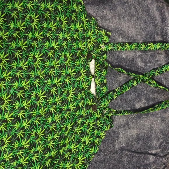 Bodyrage Dresses & Skirts - Green Leaf Patterned Dress